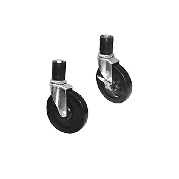 Advance Tabco TA-25ES-X 24" Tall Casters (2 W/ Brakes) W/ SS, PK4